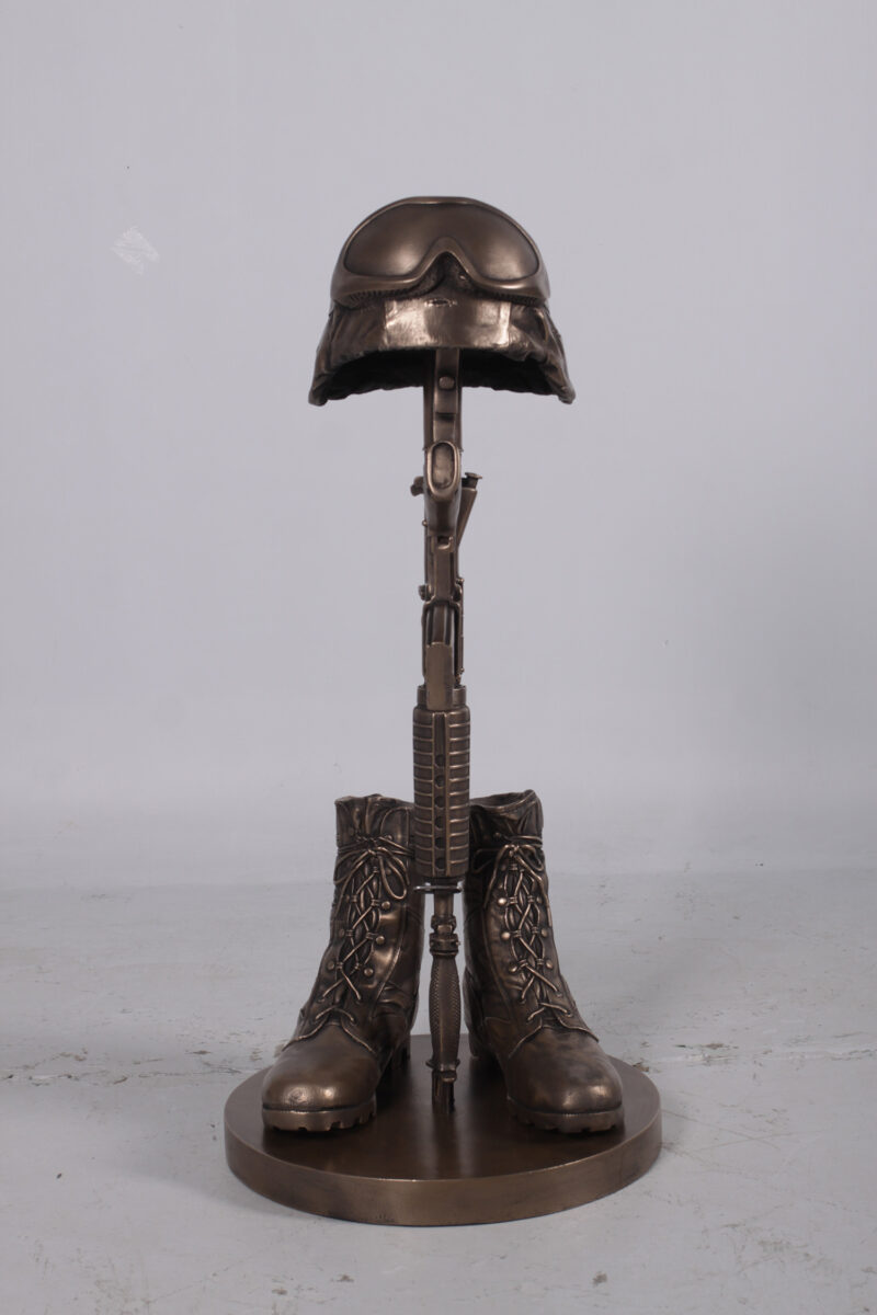 Soldiers Helmet Gun and Boots Sale